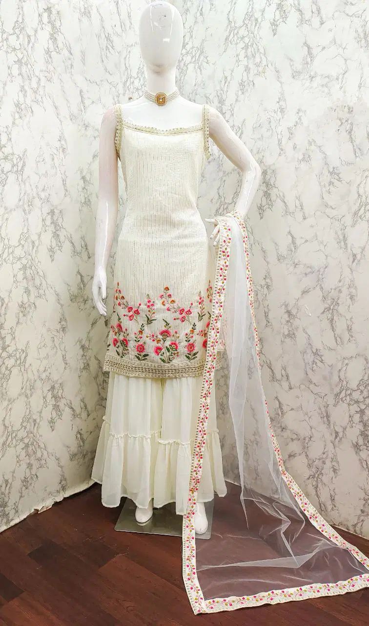 Tt 001 A to D Georgette Readymade Suits Wholesale Shop In Surat